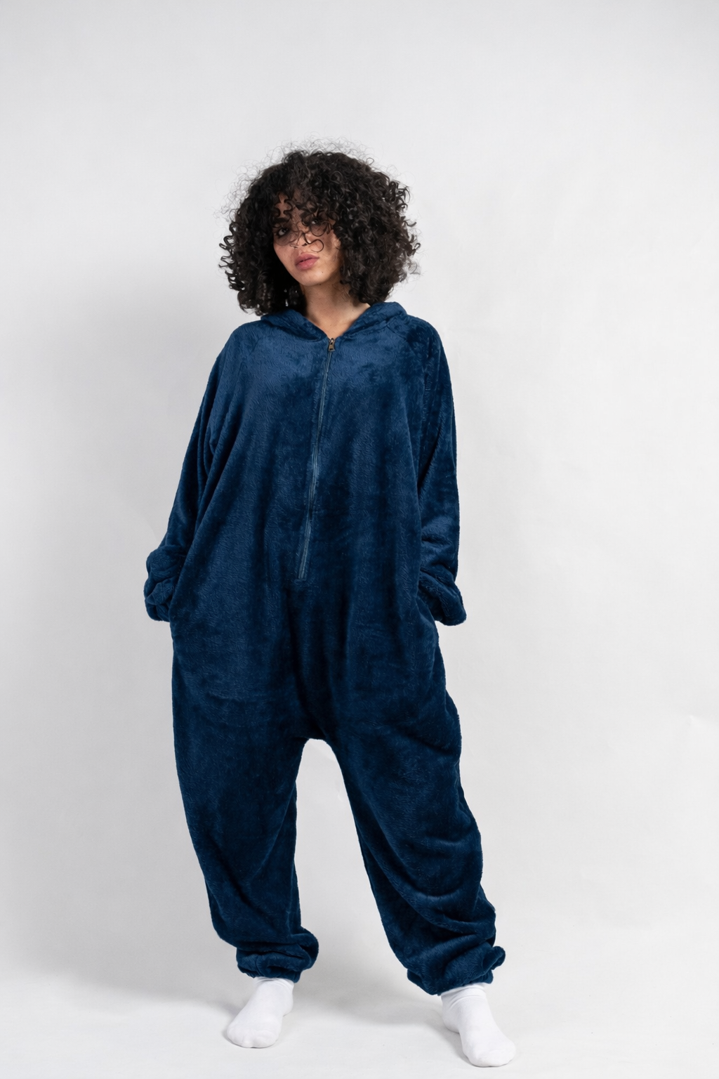 Peony Comfort Onesie - Navy Blue