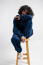 Peony Comfort Onesie - Navy Blue