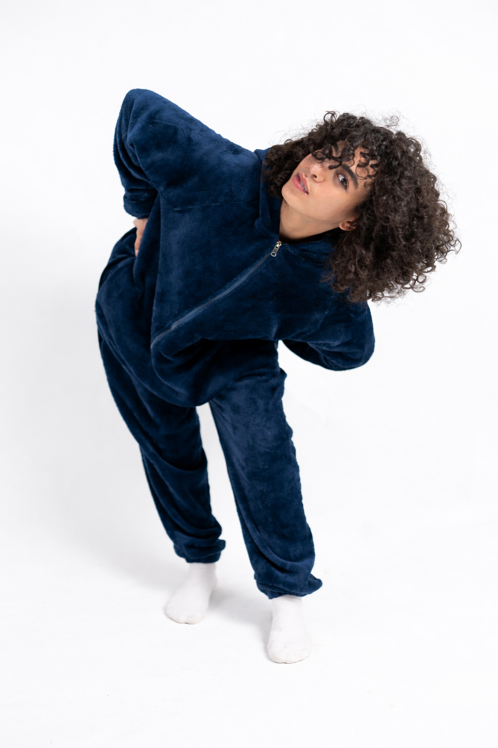 Peony Comfort Onesie - Navy Blue