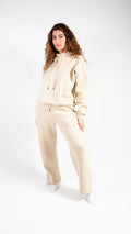 Peony Comfort Hoodie Set - Beige