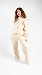 Peony Comfort Hoodie Set - Beige