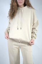 Peony Comfort Hoodie Set - Beige