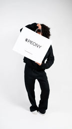 Peony Comfort Hoodie Set - Black