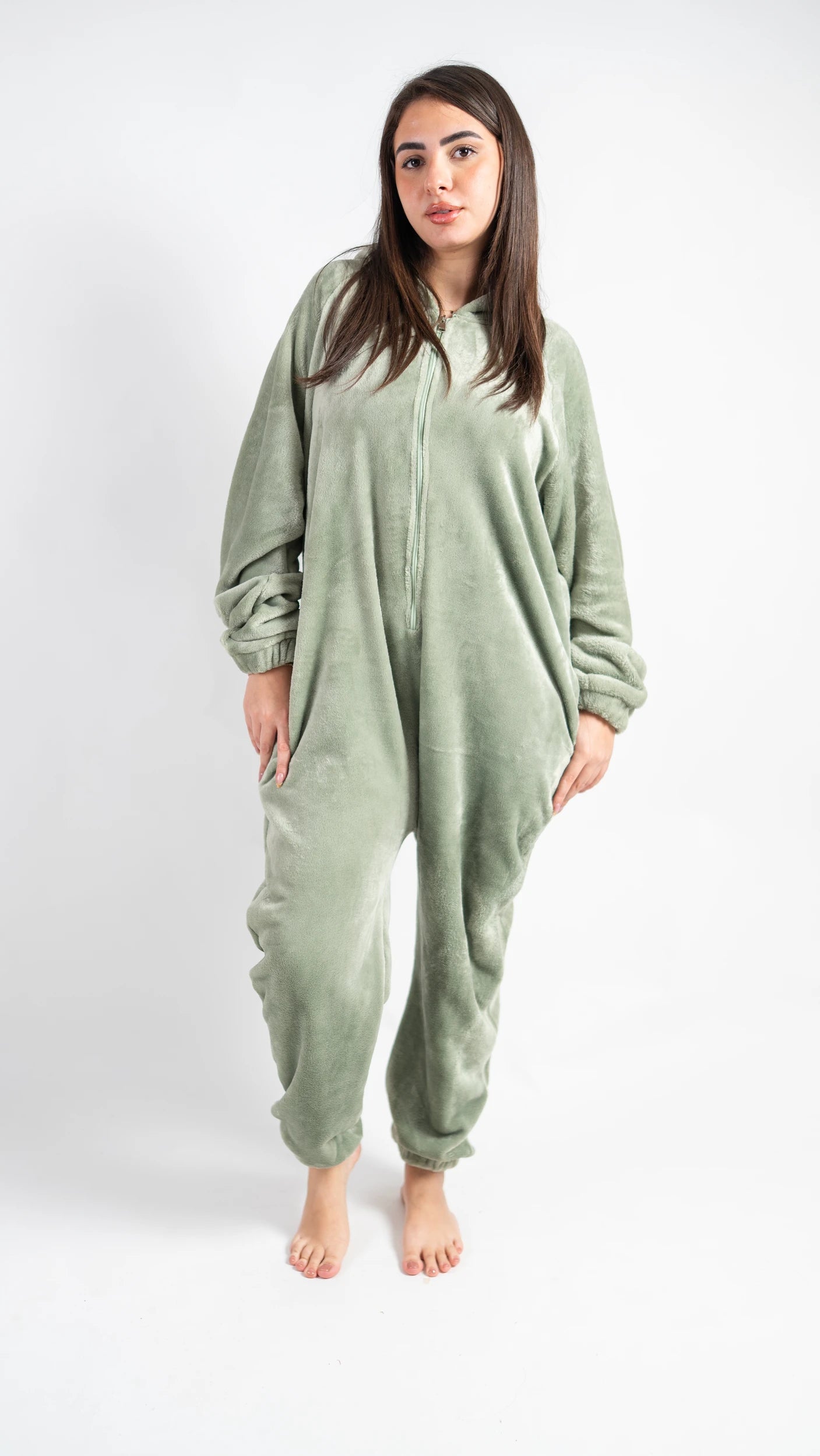 Peony Comfort Onesie - Mint Green