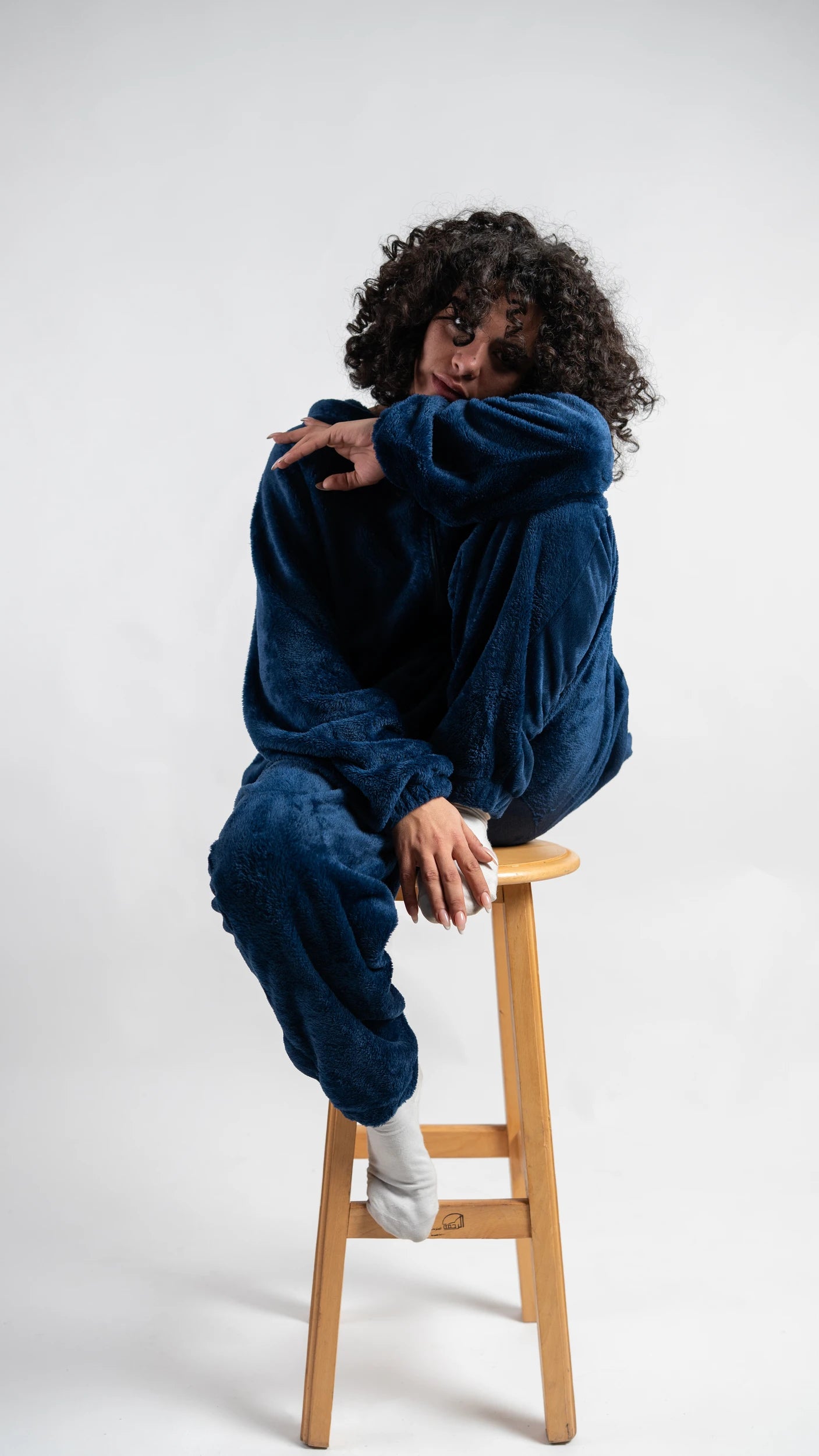 Peony Comfort Onesie - Navy Blue