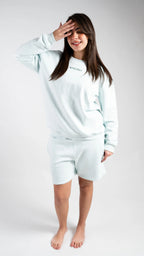 Peony Home Ease Short Set - Light Blue