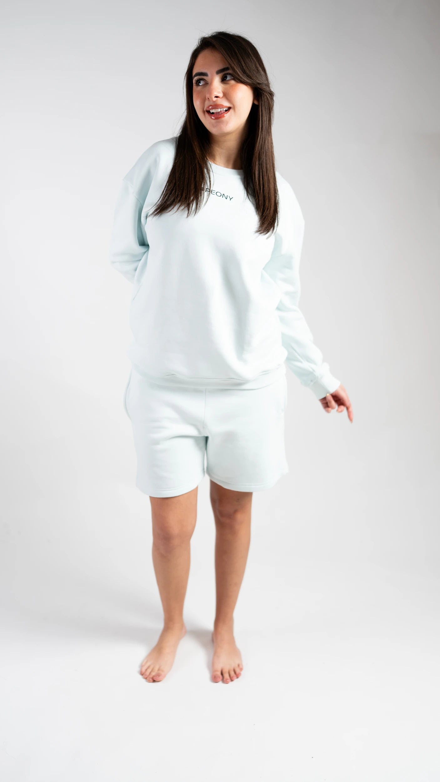 Peony Home Ease Short Set - Light Blue