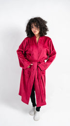 Peony Robe - Burgundy