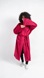 Peony Robe - Burgundy