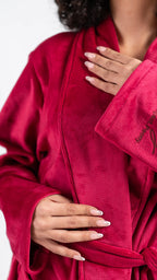 Peony Robe - Burgundy
