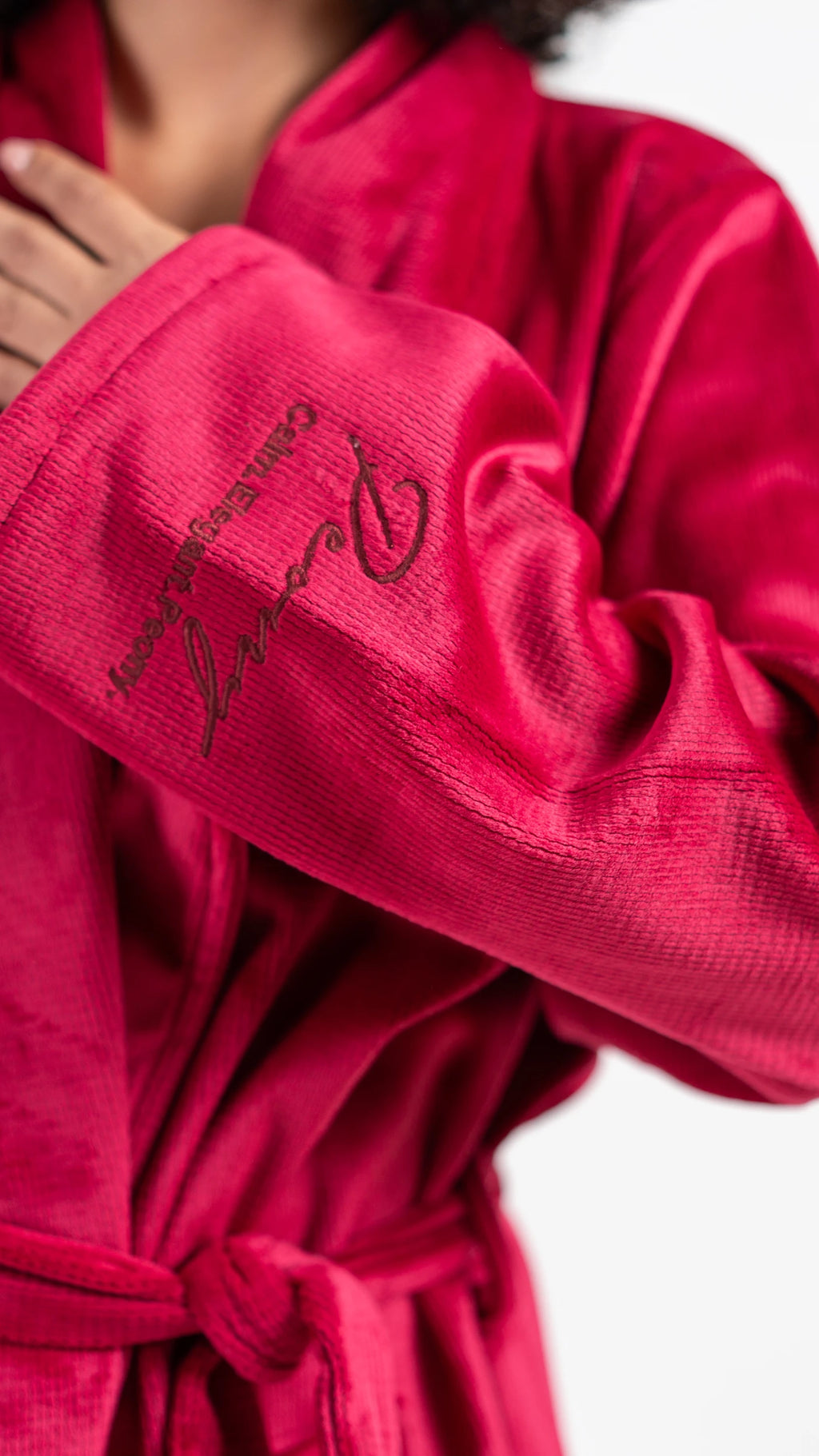 Peony Robe - Burgundy