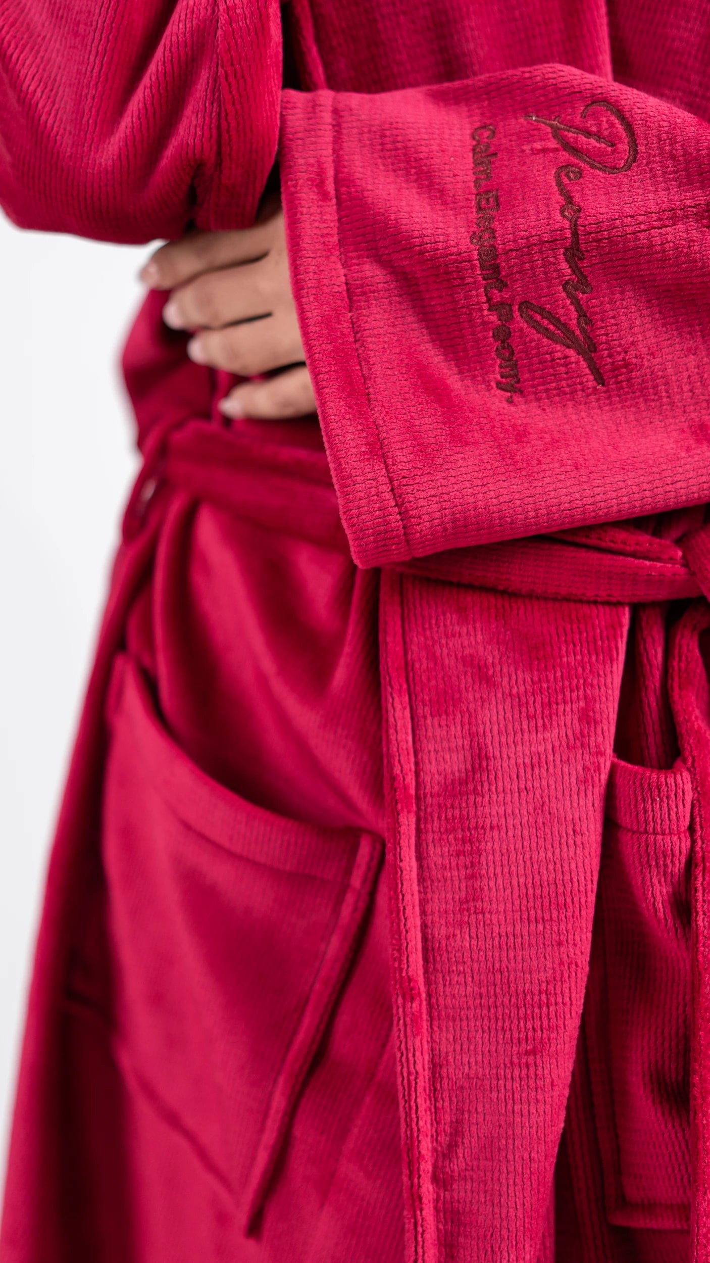 Peony Robe - Burgundy