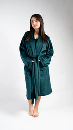 Peony Robe - Dark Olive