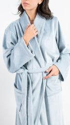 Peony Robe - Light Blue