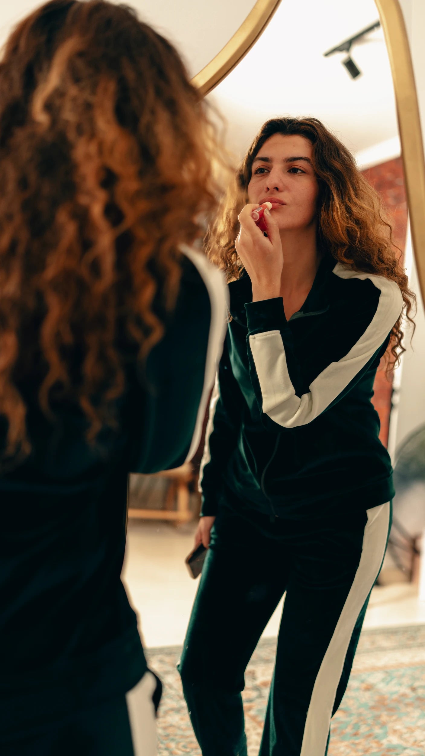 Peony Velvet Lounge Set - Olive