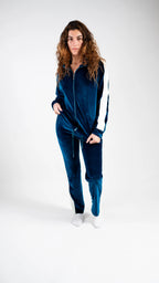 Peony Velvet Lounge Set - Petroleum