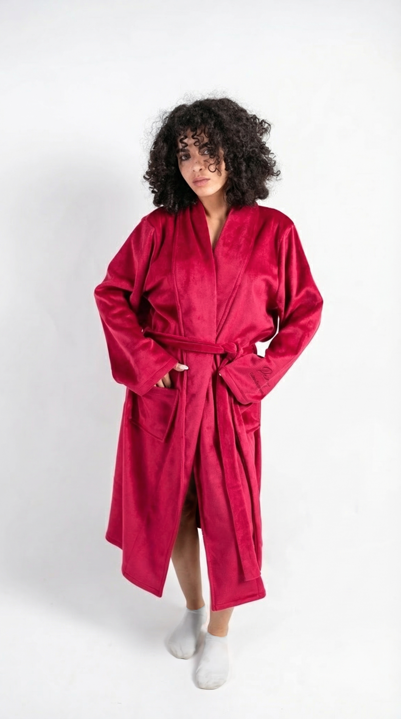 Peony Robe - Burgundy